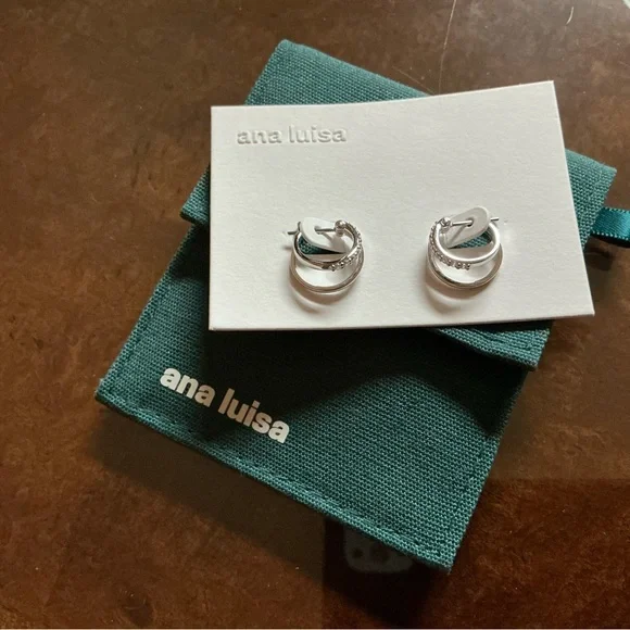 Ana Luisa silver Toda earrings - Picture 4 of 5